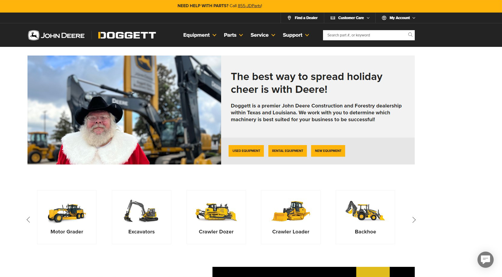 doggettequipment.com - John Deere Heavy Construction Equipment Sales in Texas and Louisiana